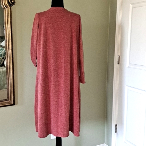 LuLaRoe Long Knit Sweater Cardigan Long Duster With Pockets Rustic Color - Picture 2 of 3